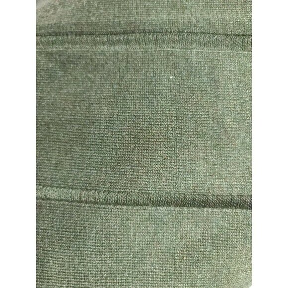 Ann Taylor LOFT Ribbed Striped Wrap Olive Heather Size M/L Dolman Half Sleeve - Picture 3 of 6